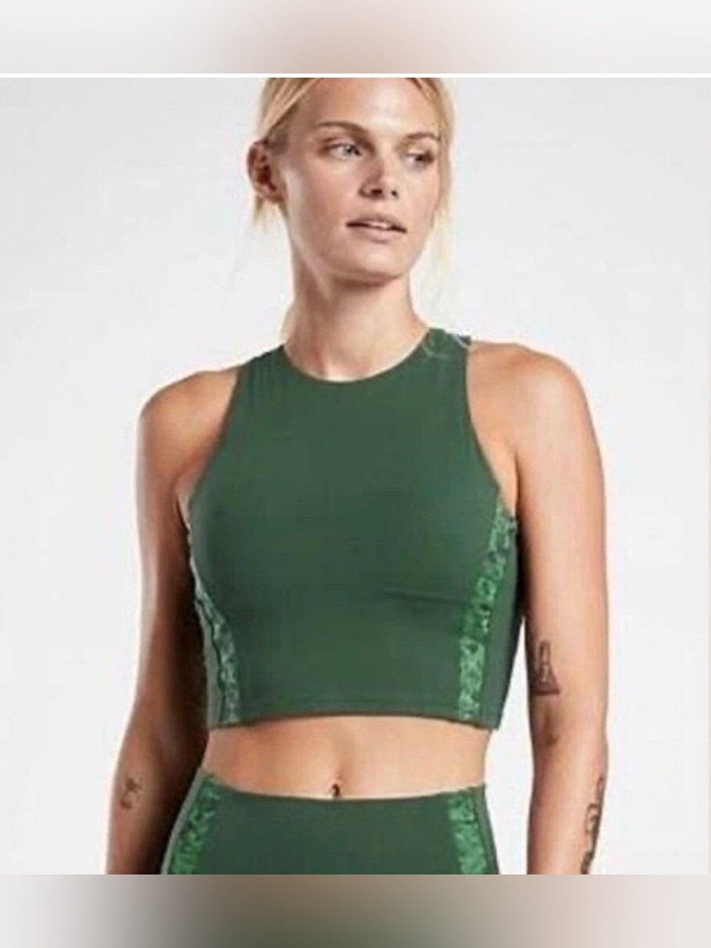 NWT Athleta 1X conscious crop serene bra top best for D-DD cups